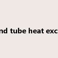 Shell and tube heat exchanger是什么意思