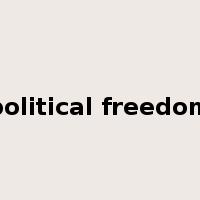 political freedom是什么意思