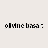 olivine basalt是什么意思