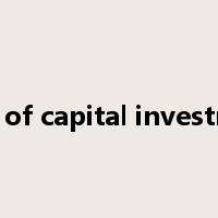 fund of capital investment是什么意思
