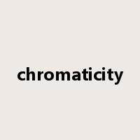 chromaticity是什么意思