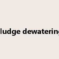sludge dewatering是什么意思