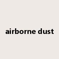 airborne dust是什么意思
