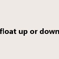 float up or down是什么意思