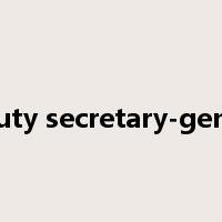 deputy secretary-general是什么意思
