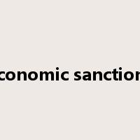 economic sanctions是什么意思