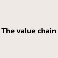 The value chain是什么意思