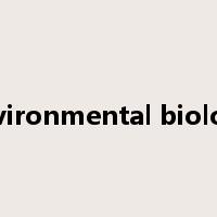 environmental biology是什么意思