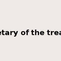 secretary of the treasury是什么意思