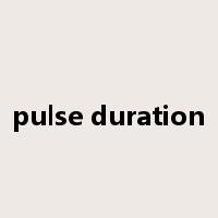 pulse duration是什么意思