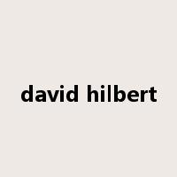 david hilbert是什么意思