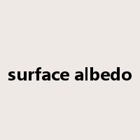 surface albedo是什么意思