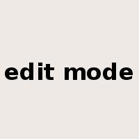 edit mode是什么意思