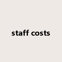 staff costs是什么意思