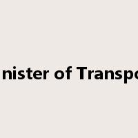 Minister of Transport是什么意思