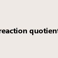 reaction quotient是什么意思