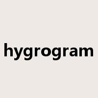 hygrogram是什么意思