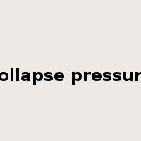 collapse pressure是什么意思