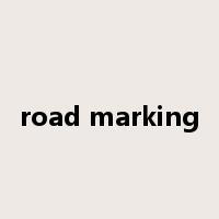 road marking是什么意思