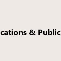 Communications & Public Relations是什么意思
