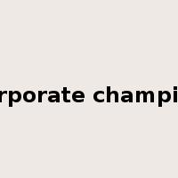 corporate champion是什么意思