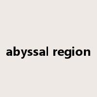 abyssal region是什么意思