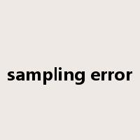 sampling error是什么意思