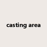 casting area是什么意思