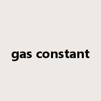 gas constant是什么意思
