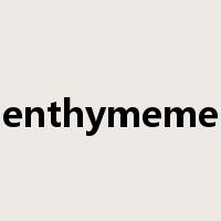 enthymeme是什么意思