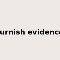 furnish evidence是什么意思