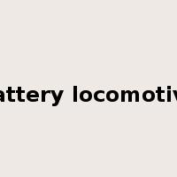battery locomotive是什么意思