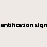identification signal是什么意思