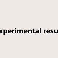 experimental result是什么意思