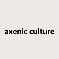 axenic culture是什么意思