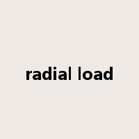 radial load是什么意思