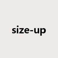 size-up是什么意思