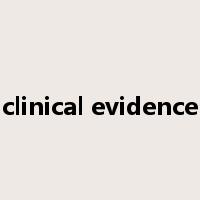 clinical evidence是什么意思