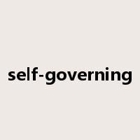 self-governing是什么意思