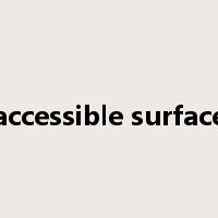accessible surface是什么意思