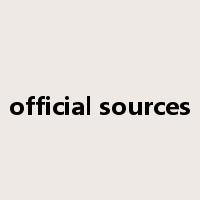 official sources是什么意思