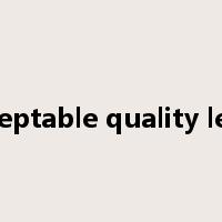 acceptable quality level是什么意思