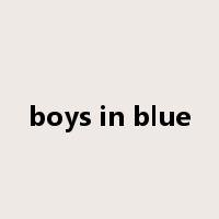 boys in blue是什么意思