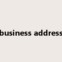 business address是什么意思
