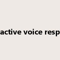 Interactive voice response是什么意思