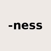 -ness是什么意思