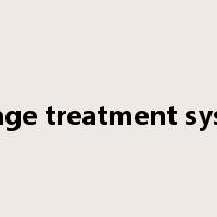 sewage treatment system是什么意思