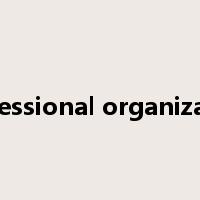 professional organization是什么意思