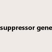 suppressor gene是什么意思