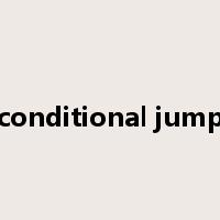 conditional jump是什么意思